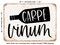 DECORATIVE METAL SIGN - Carpe Vinum - Vintage Rusty Look